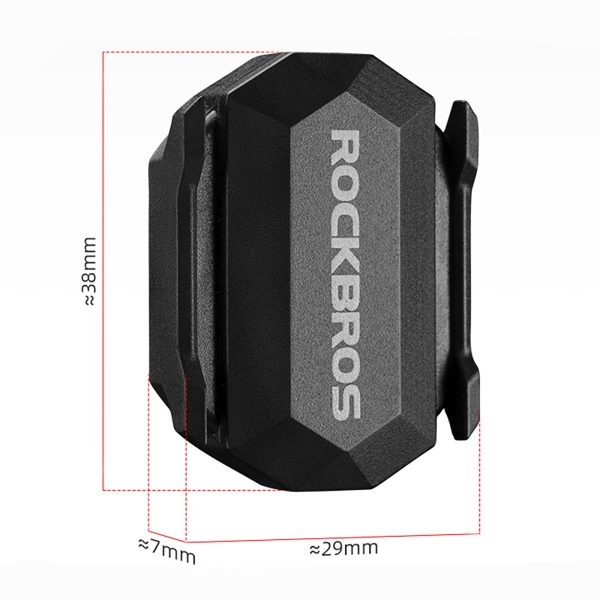 2-in-1 ANT+ Bluetooth ātruma vai kadences velosipēda sensors - melns