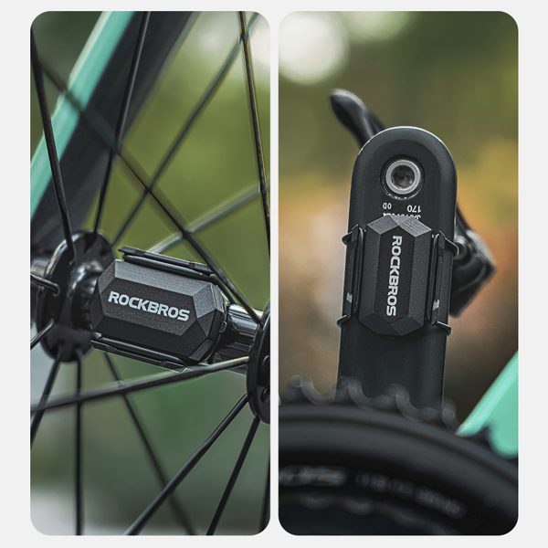 2-in-1 ANT+ Bluetooth ātruma vai kadences velosipēda sensors - melns