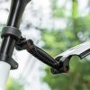 Teleskopisks saliekams velosipēda dubļu sargu komplekts - melns