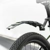 Teleskopisks saliekams velosipēda dubļu sargu komplekts - melns