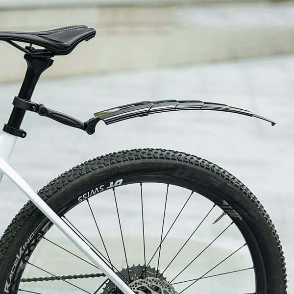 Teleskopisks saliekams velosipēda dubļu sargu komplekts - melns