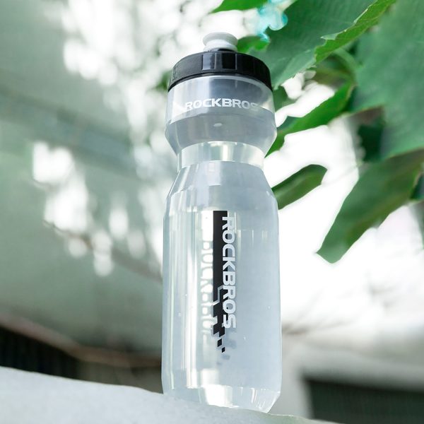 Velosipēda pudele 750 ml - caurspīdīga, melna