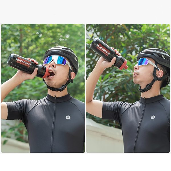Velosipēda pudele 750 ml - melna un sarkana