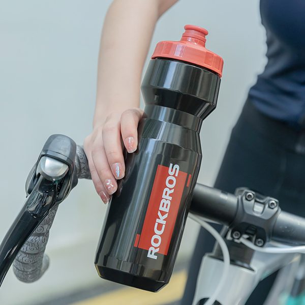 Velosipēda pudele 750 ml - melna un sarkana
