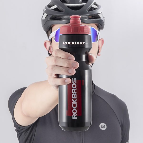 Velosipēda pudele 750 ml - melna un sarkana