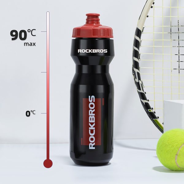 Velosipēda pudele 750 ml - melna un sarkana