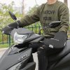 Izolēti cimdi velosipēdu, motorolleru, motociklu stūrei, vēja necaurlaidīgi, ūdensnecaurlaidīgi - melni
