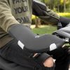Izolēti cimdi velosipēdu, motorolleru, motociklu stūrei, vēja necaurlaidīgi, ūdensnecaurlaidīgi - melni