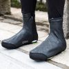 Vēja un ūdensnecaurlaidīgi apavu pārvalki 42-46 cm - melni