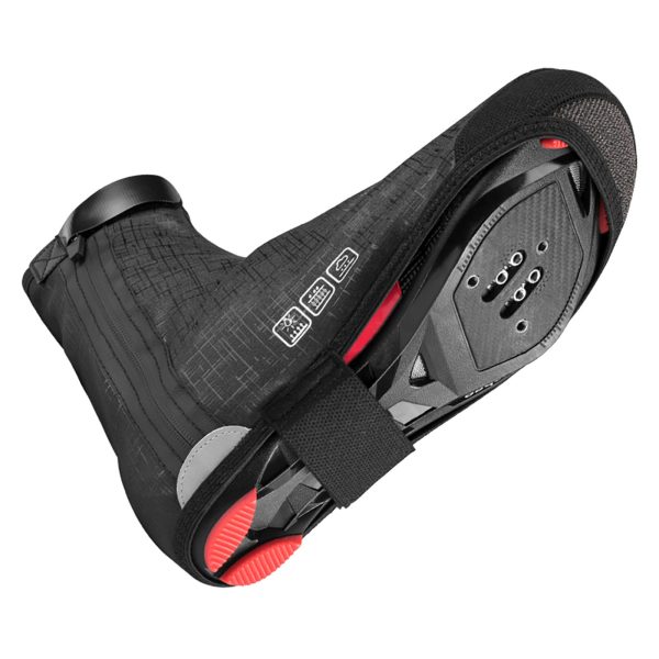 Vēja un ūdensnecaurlaidīgi apavu pārvalki 42-46 cm - melni