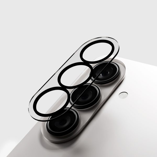 Aizmugurējās kameras aizsargstikls Samsung Galaxy S26/S26 Plus tālrunim ar melnu rāmi