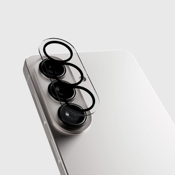 Aizmugurējās kameras aizsargstikls Samsung Galaxy S26/S26 Plus tālrunim ar melnu rāmi