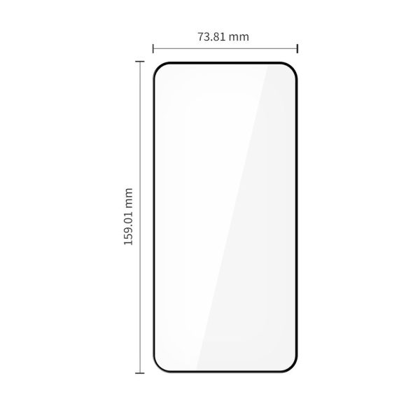 Rūdīts stikls Xiaomi Redmi Note 15 Pro 5G Glass Fit+ melns - 2 gab.