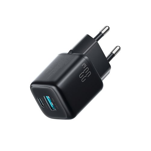 1034262-1-ladowarka-sieciowa-usb-a-usb-c-33w-kabel-czarna-joyroom-hurtownia-dropshipping.jpg 33 W USB-A USB-C sienas lādētājs ar 60 W USB-C uz USB-C 1 m kabeli - melns