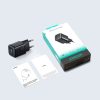 33 W USB-A USB-C sienas lādētājs ar 60 W USB-C uz USB-C 1 m kabeli - melns