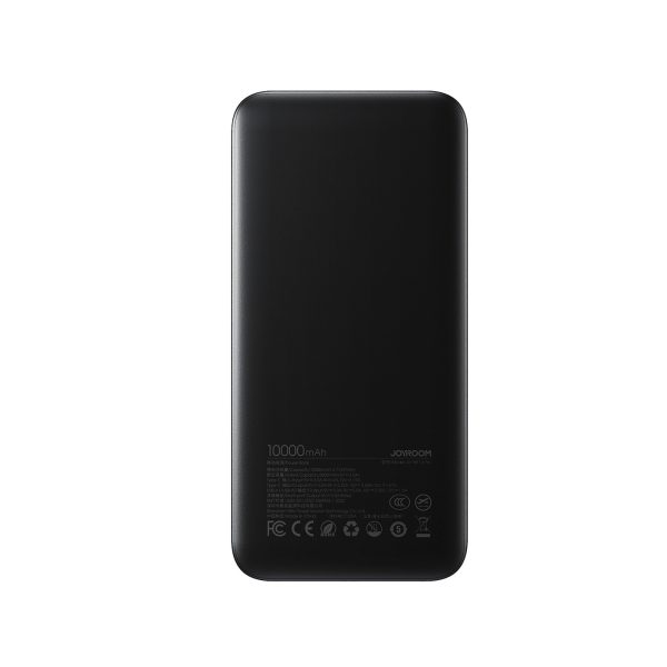 Powerbank 10000mAh 22.5W USB-A USB-C ar digitālo displeju - melns