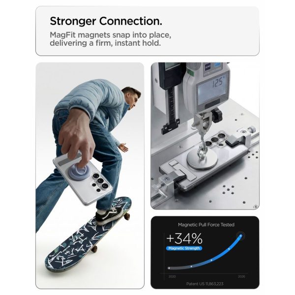 Samsung Galaxy S26 Ultra Ultra Hybrid S MagSafe vāciņš - caurspīdīgs, balts