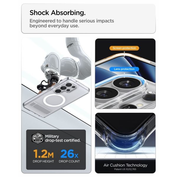 Samsung Galaxy S26 Ultra Ultra Hybrid S MagSafe vāciņš - caurspīdīgs, balts