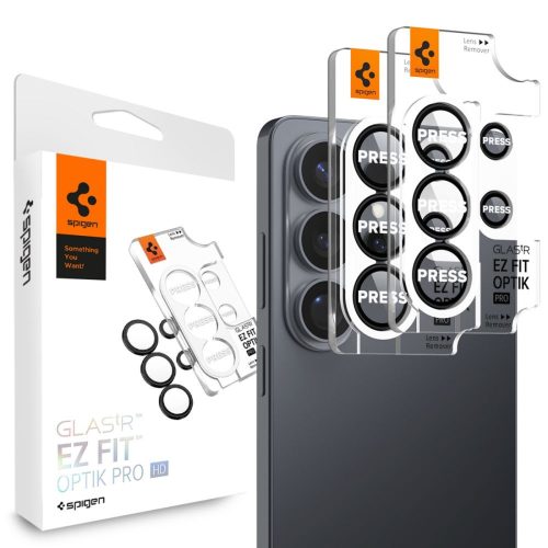 1034280-1-oslona-aparatu-na-samsung-galaxy-s26-ultra-spigen-hurtownia-dropshipping.jpg Samsung Galaxy S26 Ultra kameras aizsargapvalks Glas.Tr Ez Fit Optik Pro HD melns - 2 gab.