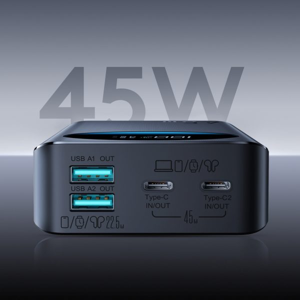 1034281-11-powerbank-20000-mah-usb-a-usb-c-wyswietlacz-joyroom-hurtownia-dropshipping.jpg Powerbank 20000 mAh USB-A USB-C ar digitālo displeju 45W - melns