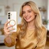 Samsung Galaxy S26 MagFlex maciņš-apvalks - caurspīdīgs, zelta krāsā