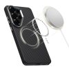 Samsung Galaxy S26 Ultra Icon Carbon MagSafe vāciņš - melns un sudrabains
