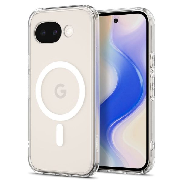 Google Pixel 10A Ultra Hybrid Mag MagSafe vāciņš — caurspīdīgs, balts