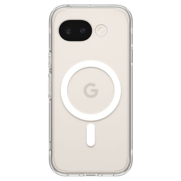 Google Pixel 10A Ultra Hybrid Mag MagSafe vāciņš — caurspīdīgs, balts