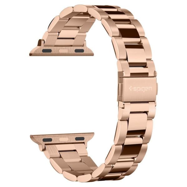1034325-3-pasek-na-zegarek-apple-watch-4-5-6-7-8-se-38-40-41-spigen-hurtownia-dropshipping.jpg Apple Watch 4/5/6/7/8/SE 38/40/41 mm moderna piegriezuma siksniņa - rožzelta