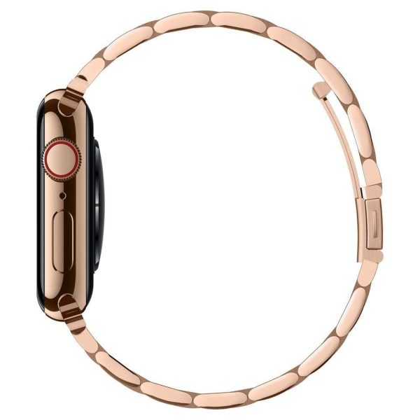1034325-8-pasek-na-zegarek-apple-watch-4-5-6-7-8-se-38-40-41-spigen-hurtownia-dropshipping.jpg Apple Watch 4/5/6/7/8/SE 38/40/41 mm moderna piegriezuma siksniņa - rožzelta