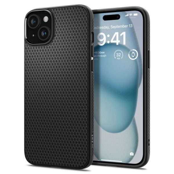 1034326-1-etui-pokrowiec-na-iphone-15-liquid-air-czarny-spigen-hurtownia-dropshipping.jpg iPhone 15 Liquid Air vāciņš - matēti melns