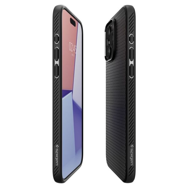 1034337-8-etui-pokrowiec-na-iphone-15-pro-liquid-air-czarny-spigen-hurtownia-dropshipping.jpg iPhone 15 Pro Liquid Air vāciņš - matēti melns