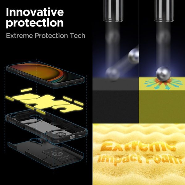 Samsung Galaxy XCover 7 izturīgs bruņu maciņš - melns