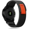 1034346-1-pasek-nylonowy-na-garmin-fenix-5-6-6-pro-7-tech-protect-hurtownia-dropshipping.jpg Neilona siksniņa Garmin Fenix 5 / 6 / 6 Pro / 7 pulksteņiem - neilona - melna, oranža