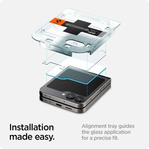 Rūdīts stikls Samsung Galaxy Z Flip 6 Glas.tR EZ Fit - 2 gab.