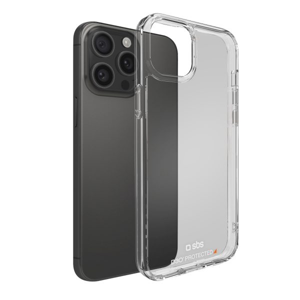 iPhone 15 Pro Max D3O maciņš-pārvalks - caurspīdīgs