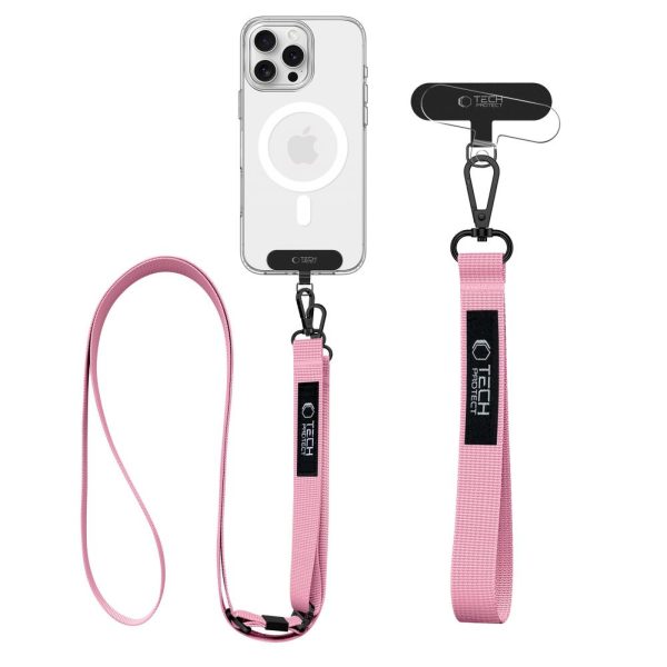 1034384-2-smycz-2w1-do-etui-smartfona-na-szyje-rozowa-tech-protect-hurtownia-dropshipping.jpg 2-vienā kakla siksniņa viedtālruņa maciņam ar kakla, plaukstas locītavas un plecu siksnu, plecu siksnu pārvalkam - rozā