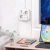 Strāvas pagarinātājs 3 ligzdas 2x USB-A 2x USB-C 200 cm - balts
