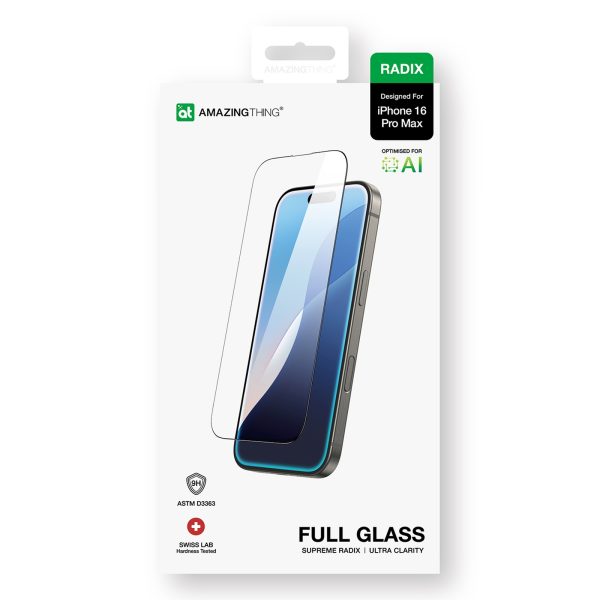 Rūdīts stikls iPhone 16 Pro Max Radix Full Glass