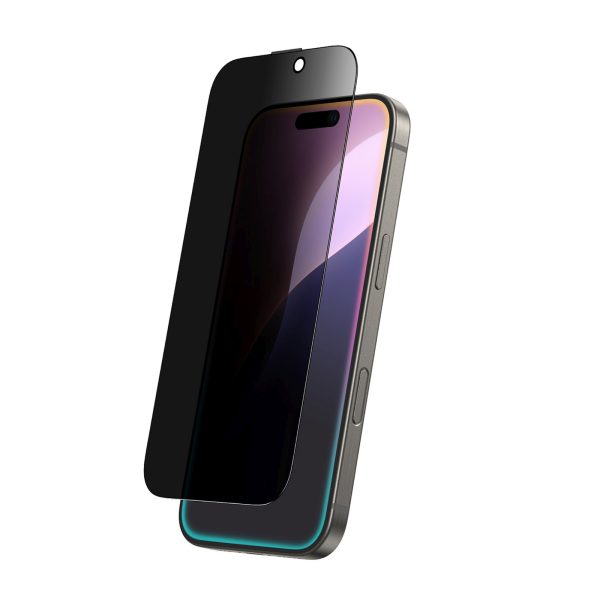 iPhone 16 Pro Max Titan privātuma rūdīta stikla privātuma aizsargslānis