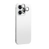 Rūdīts stikls ar kameras objektīva rāmi iPhone 16 Pro / 16 Pro Max - sudrabs