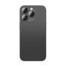Rūdīts stikls ar kameras objektīva rāmi iPhone 16 Pro / 16 Pro Max - melns