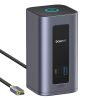 HUB 12-in-1 dokstacija USB-C uz USB-C USB-A HDMI DisplayPort Rj45 - pelēka