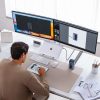 HUB 12-in-1 dokstacija USB-C uz USB-C USB-A HDMI DisplayPort Rj45 - pelēka