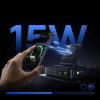 5-in-1 bezvadu uzlādes stacija USB-A USB-C ar ievelkamu Qi2 kabeli 160W - melna