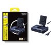 5-in-1 bezvadu uzlādes stacija USB-A USB-C ar ievelkamu Qi2 kabeli 160W - melna