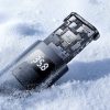 2-vienā riepu piepūtējs ar lukturīti un pārnēsājamo akumulatoru 6000mAh 75W - melns