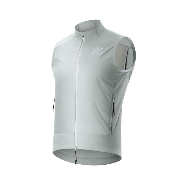 Vēja necaurlaidīga pavasara/rudens veste XS izmērs - balta un pelēka