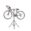 Regulējams grīdas servisa statīvs 30 kg velosipēdiem - melns