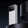 Powerbank 20000mAh USB-A USB-C ar displeja kabeli 22.5W - balts